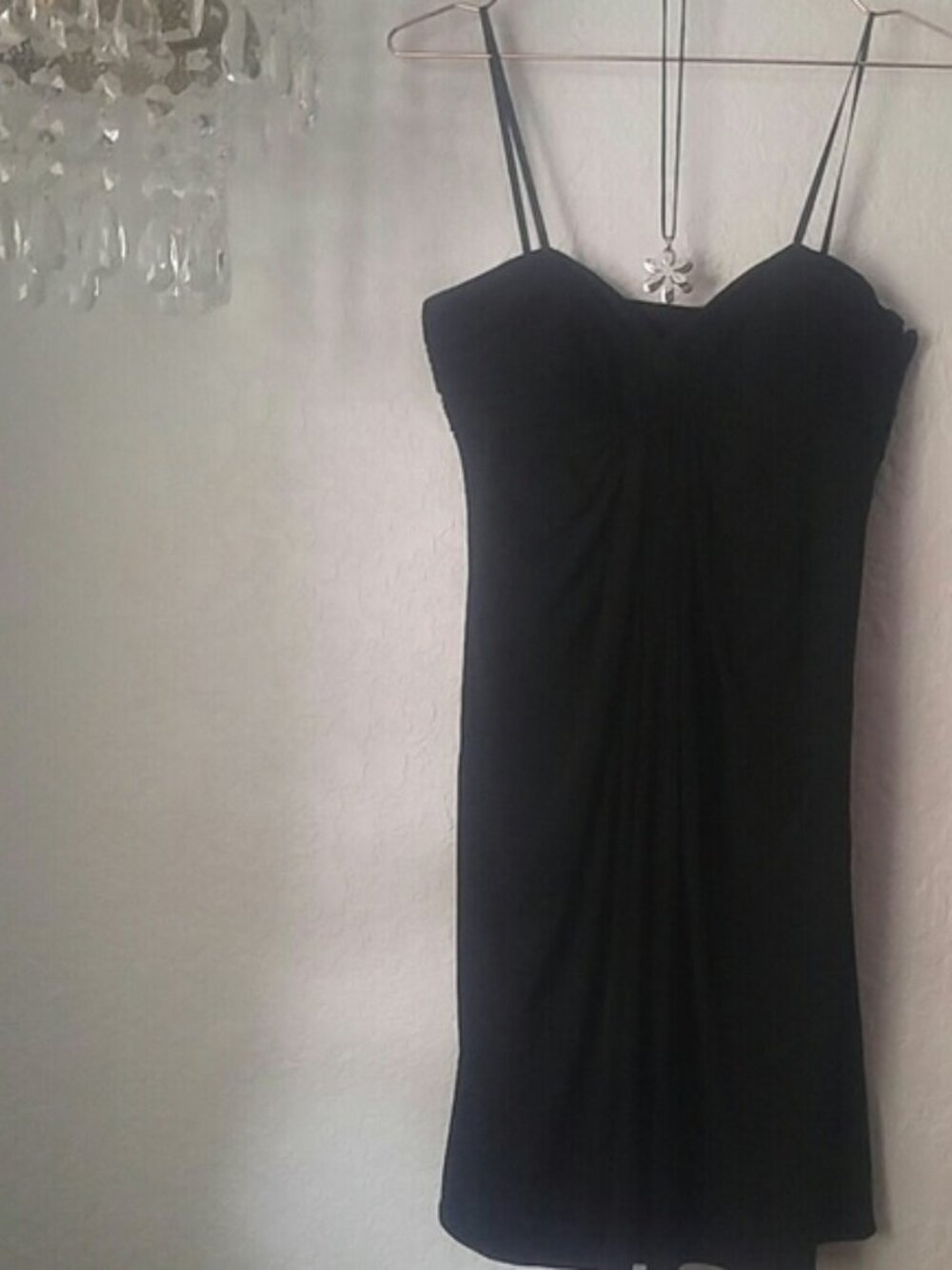 Laundry by Shelli Segal SZ 4 Polyester & Spandex Dress with Pleated Bodice